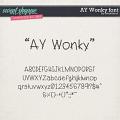 CU AY Wonky font by Amanda Yi