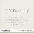 AY Dashing font {PU} by Amanda Yi