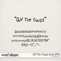 AY No Caps font {PU} by Amanda Yi