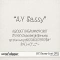 AY Sassy font {PU} by Amanda Yi