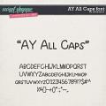 CU AY All Caps font by Amanda Yi CU AY All Caps font by Amanda Yi
