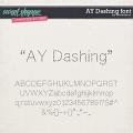CU AY Dashing font by Amanda Yi