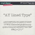 CU AY Lined Type font by Amanda Yi