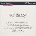 CU AY Sassy font by Amanda Yi