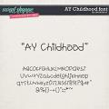 CU AY Childhood font by Amanda Yi