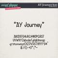 CU AY Journey font by Amanda Yi