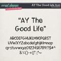 CU AY The Good Life font by Amanda Yi