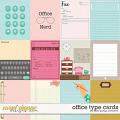 Office Type Cards by Kelly Bangs Creative