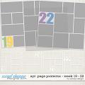 All year round: page protectors - week 19 to 22 by WendyP Designs