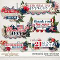 Memorial Day: Word Art by Meagan's Creations