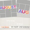 All year round: august - page protectors by WendyP Designs 