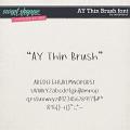 CU AY Thin Brush font by Amanda Yi