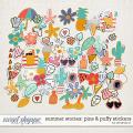 Summer Stories: pins & puffy stickers by Amanda Yi