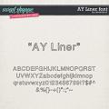 CU AY Liner font by Amanda Yi