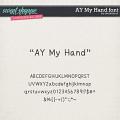 CU AY My Hand font by Amanda Yi