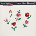 CU | Embroidered Bits No.01 by Pink Reptile Designs