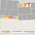 All year round: September - page protectors by WendyP Designs