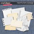 Ripped Paper message (CU) by Sweet Doll designs