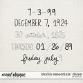 Studio Essentials: Dates by Studio Liv