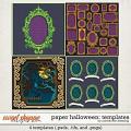 Paper Halloween Templates 01 by Connection Keeping