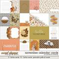 November Calendar Journal Cards by Connection Keeping