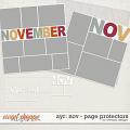 All year round: November - page protectors by WendyP Designs 