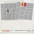 All year round: page protectors week 45 - 48 by WendyP Designs 