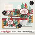 SCRAP IT 3 WAYS : A BUSH CHRISTMAS V.4 | TEMPLATE SET by The Nifty Pixel