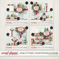 SCRAP IT 3 WAYS : A BUSH CHRISTMAS | TEMPLATE BUNDLE by The Nifty Pixel