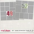 All year round - Page protectors: week 49 to 52 by WendyP Designs