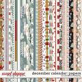 December Calendar Patterned Papers by Connection Keeping