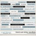 Black & White: January Wordbits by Connection Keeping