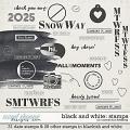 Black & White: January Stamps by Connection Keeping