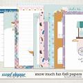 Snow Much Fun 6x8 Papers by Becca Bonneville