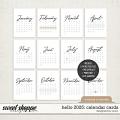 Hello 2025: Calendar Cards (Monday - Sunday) | Designed by Soco Hello 2025: Calendar Cards (Monday - Sunday) | Designed by Soco