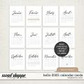 Hello 2025: Calendar Cards (French Version) | Designed by Soco Hello 2025: Calendar Cards (French Version) | Designed by Soco
