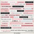 Black & White: February Wordbits by Connection Keeping