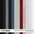 I feel too much (solid papers) by Little Butterfly Wings