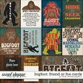 Bigfoot: Friend or Foe Cards by Clever Monkey Graphics 