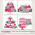 Three Tiers for Birthdays Templates by Studio Liv Three Tiers for Birthdays Templates by Studio Liv