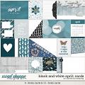 Black & White: April Journal Cards by Connection Keeping