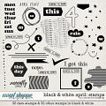 Black & White: April Stamps by Connection Keeping