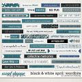 Black & White: April Wordbits by Connection Keeping