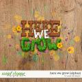 Here We Grow {alphas} by Sweet Doll designs
