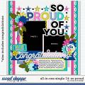 Cindy's Layered Templates - All in One Single 14: So Proud by Cindy Schneider