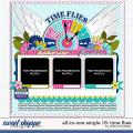 Cindy's Layered Templates - All in One Single 18: Time Flies by Cindy Schneider