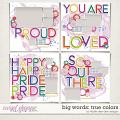 Big Words True Colors by Fiddle-Dee-Dee Designs