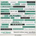 Black & White: June Word Bits by Connection Keeping