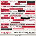 Black & White: July Word Bits by Connection Keeping Black & White: July Word Bits by Connection Keeping