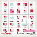 December Memories 2019: 12x12 Template Album | Designed by Soco